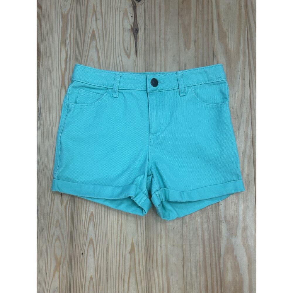Womens CHEROKEE Cuffed Shorts Surf Green Sz L/G 10-12 Excellent
